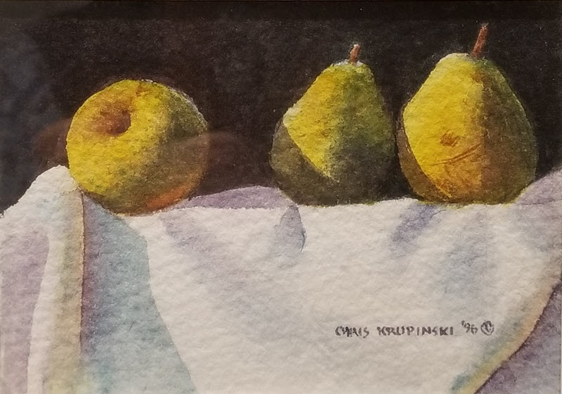 Three Small Pears by Chris Krupinski
